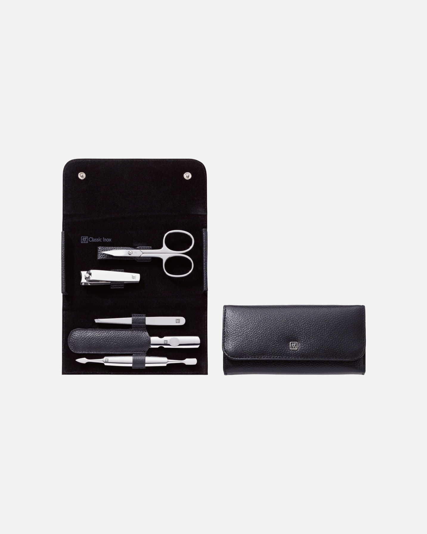 Set ingrijire unghii pentru Unisex Classic Manicure Set 5pcs. Leather, Black 1 Stk.