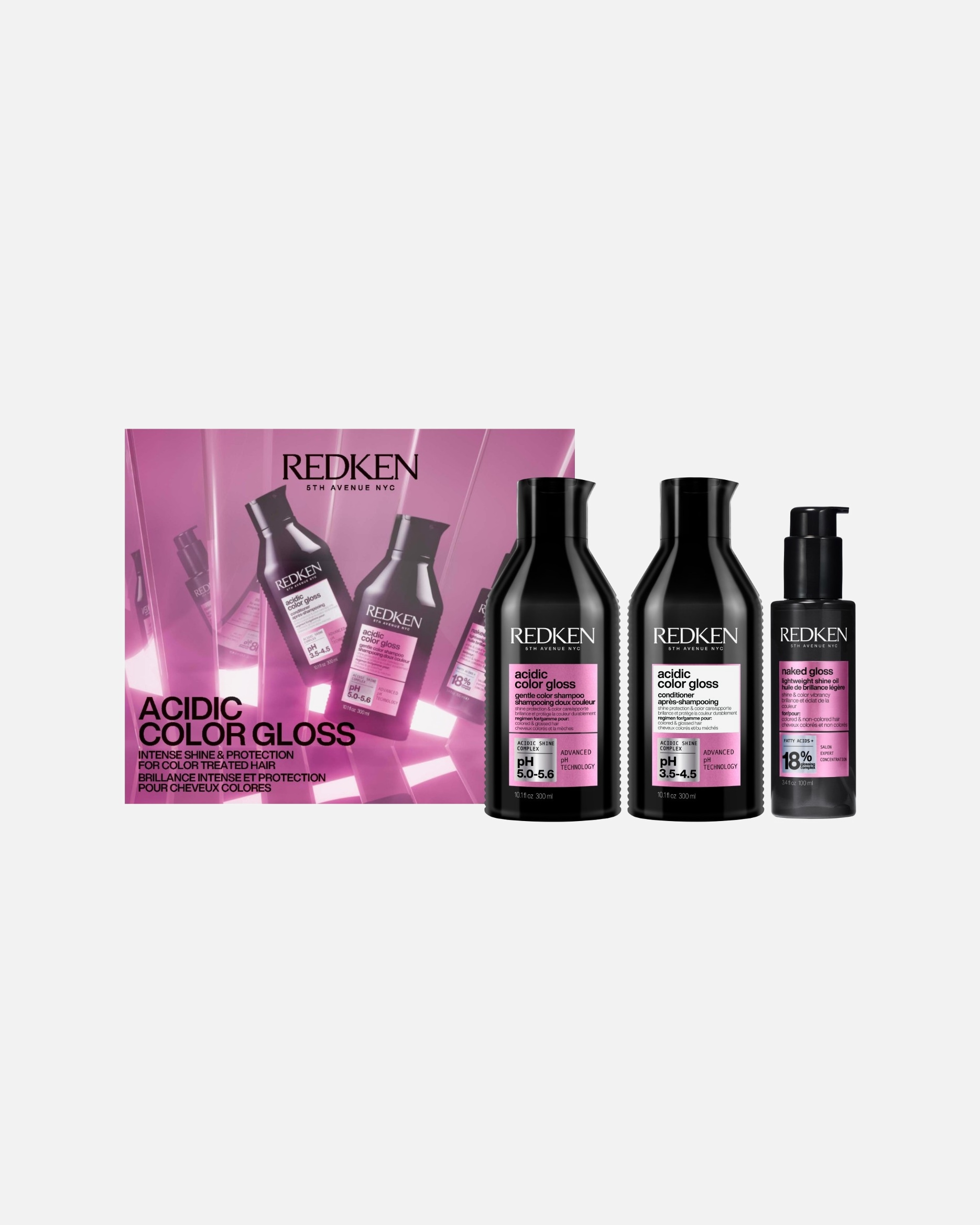 Set ingrijire par pentru Femei Redken Acidic Color Gloss Acidic Color Gloss Gift Set 1 buc
