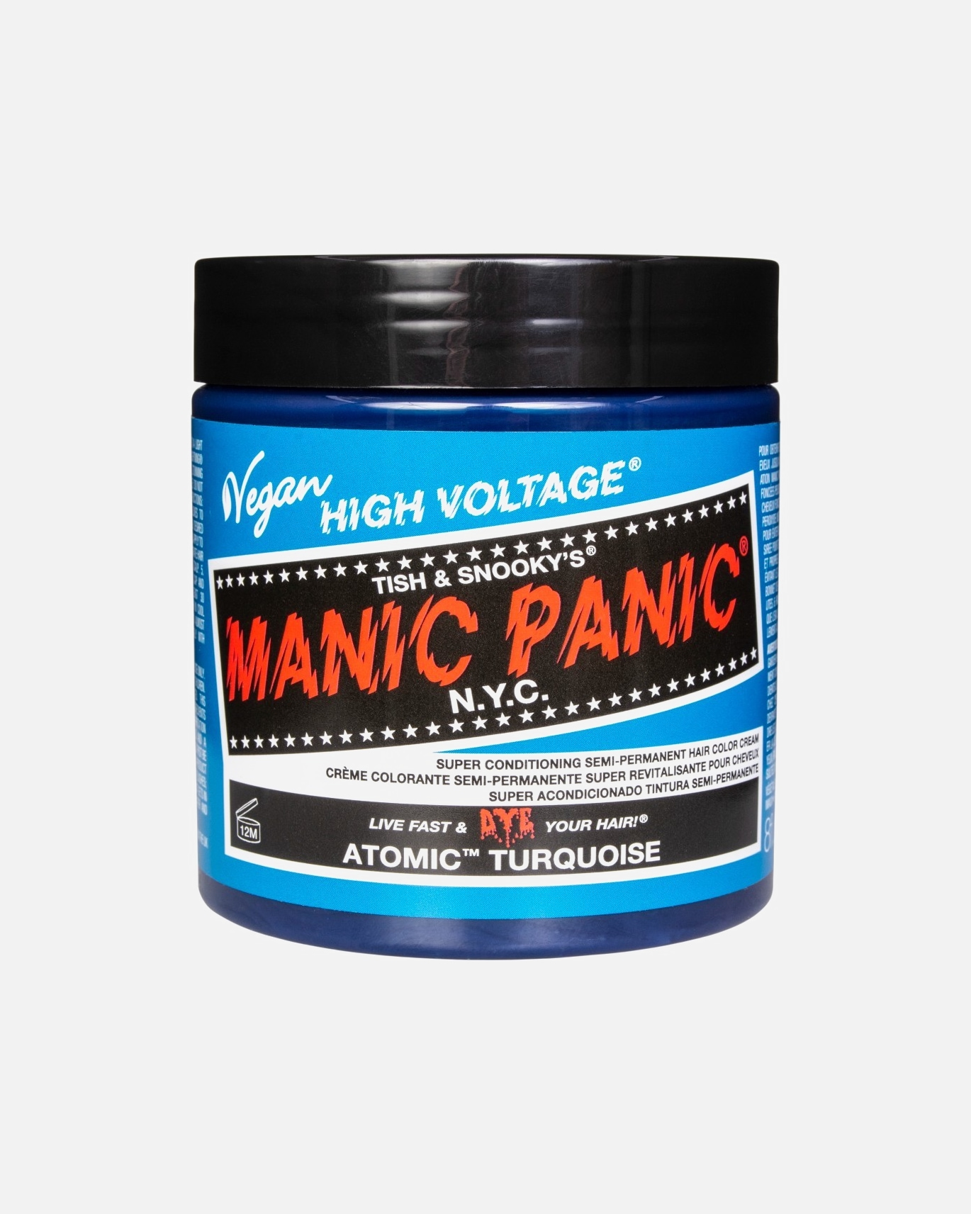 Vopsea nuantatoare par pentru Unisex High Voltage Classic Atomic Turquoise 237 ml