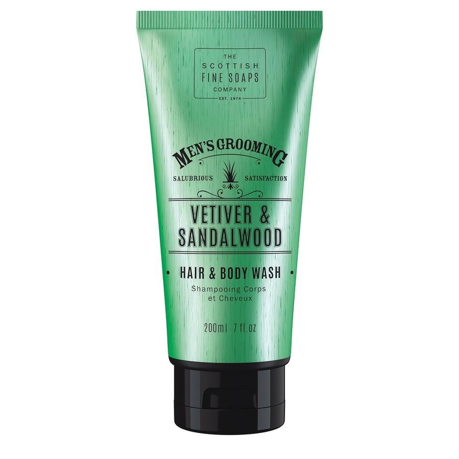 Sampon pentru Scottish Fine Soaps Vetiver & Sandalwood Hair & Body Wash 200 ml