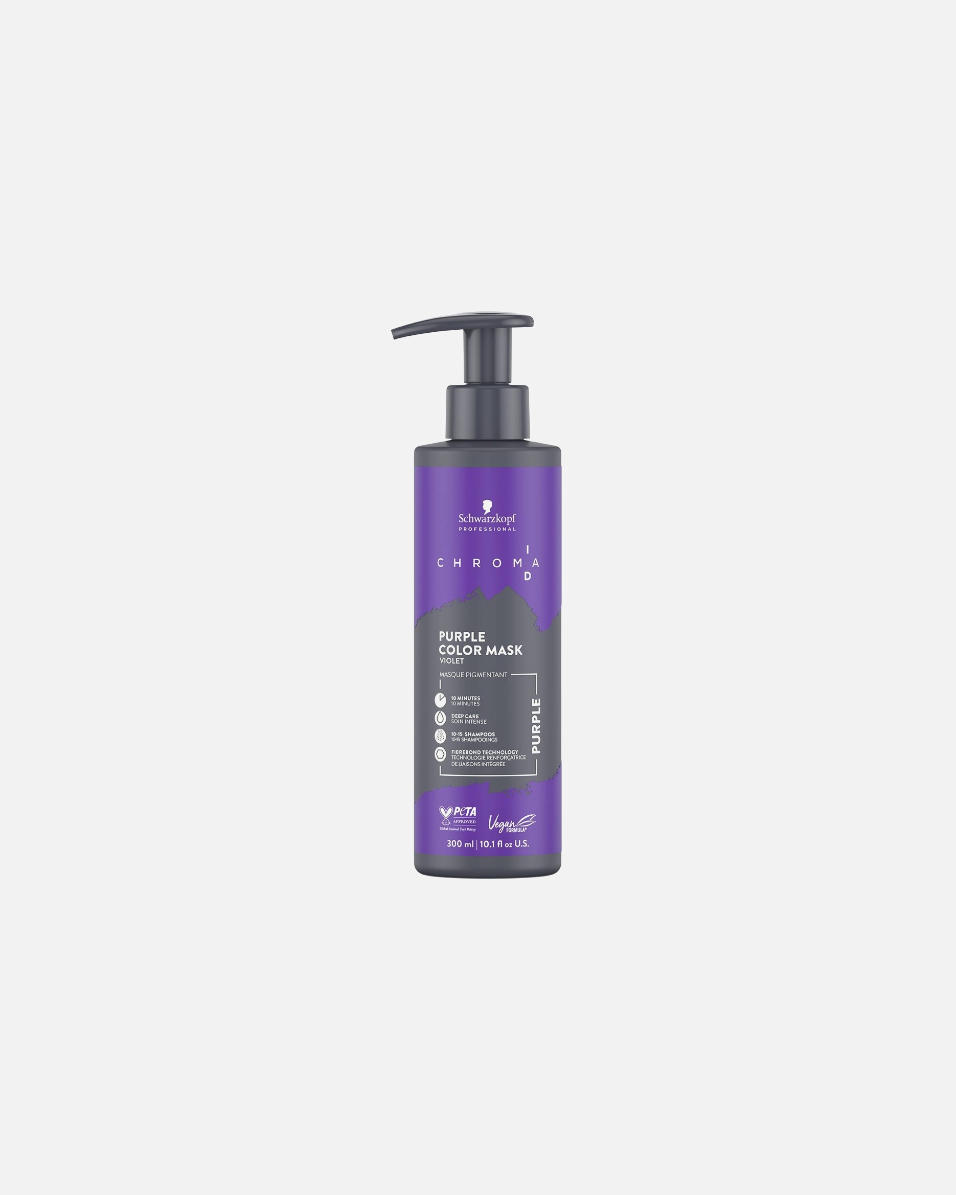 Vopsea nuantatoare par pentru Unisex Schwarzkopf Professional Chroma ID Bonding Color Mask Purple 300 ml