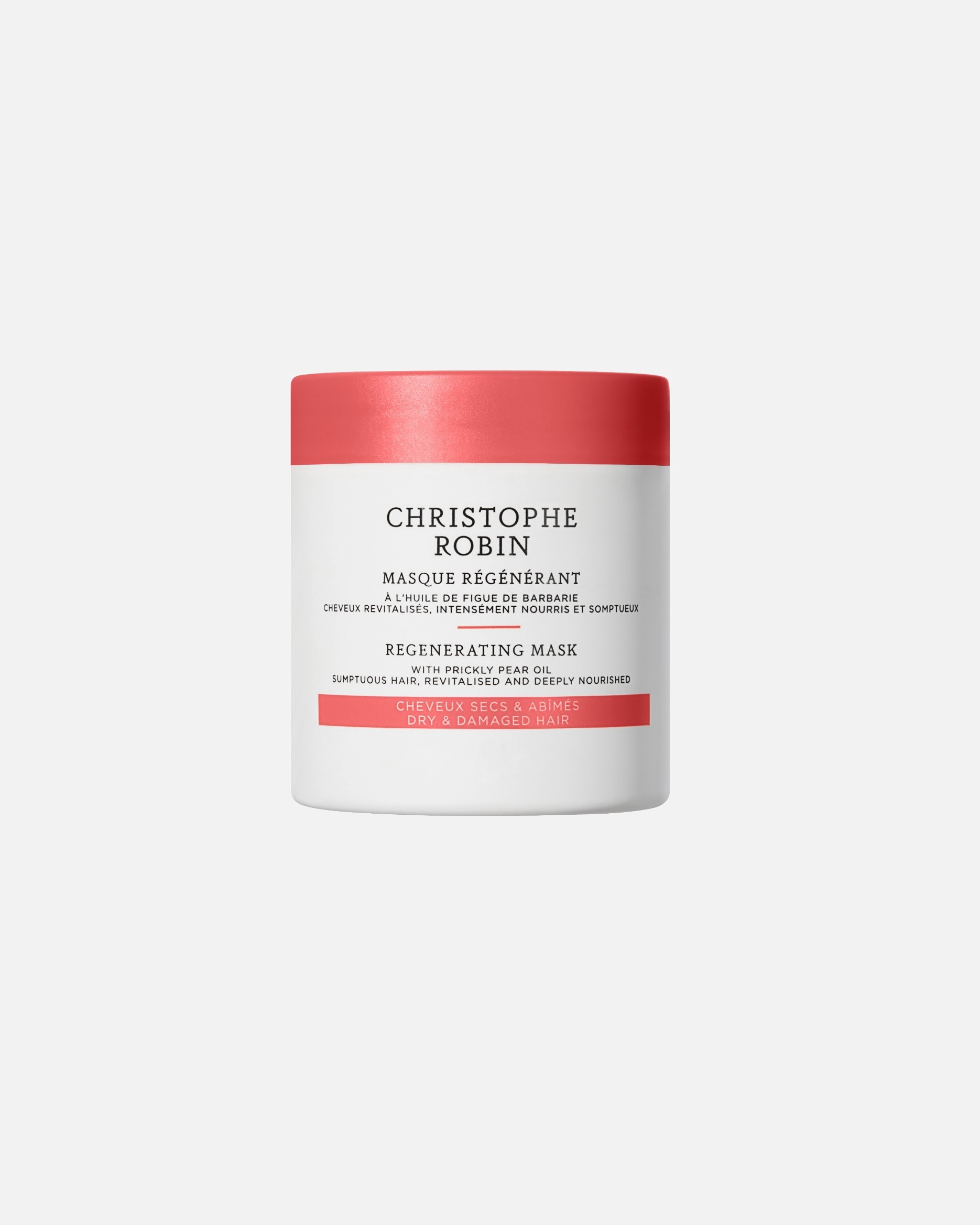 Tratament pentru par pentru Unisex Christophe Robin Regenerating Mask with prickly pear oil