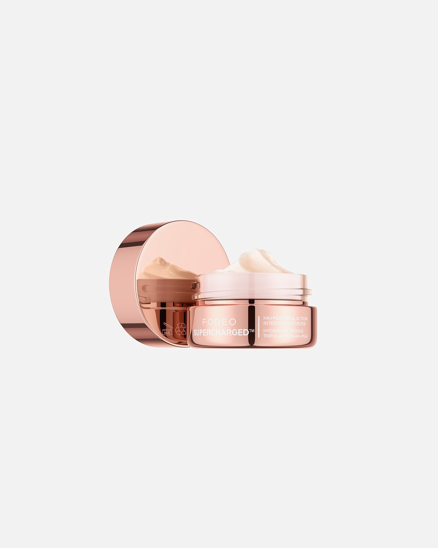Crema de fata pentru Unisex FOREO Skincare SUPERCHARGED™ HA + PGA Triple Action Intense Moisturizer 15 ml