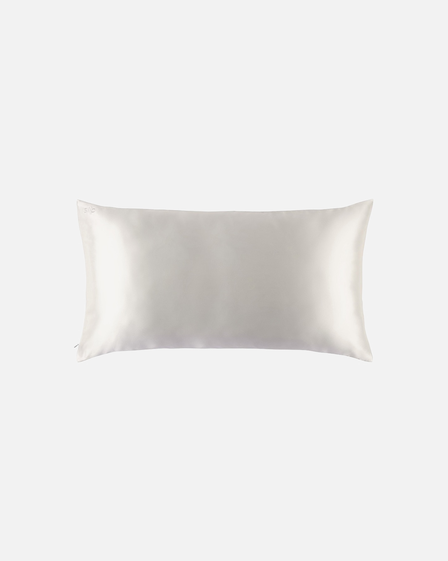 Husa perna pentru Unisex Slip Față de pernă din mătase pură - 40x80 Alb