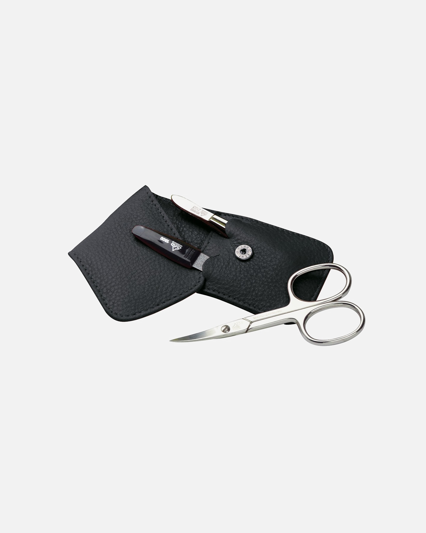 Set ingrijire unghii pentru Unisex Pocket Case NEGRU