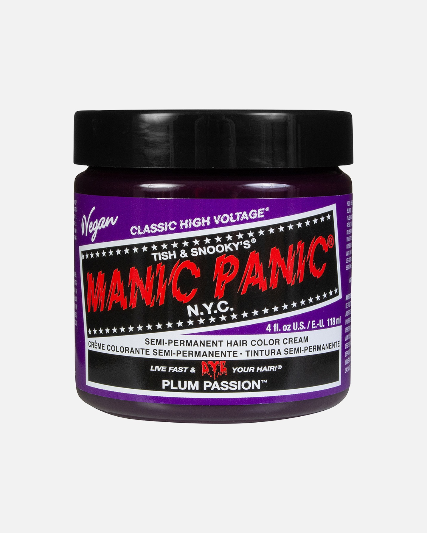 Vopsea nuantatoare par pentru Unisex Manic Panic High Voltage Classic Pillarbox Red 118 ml