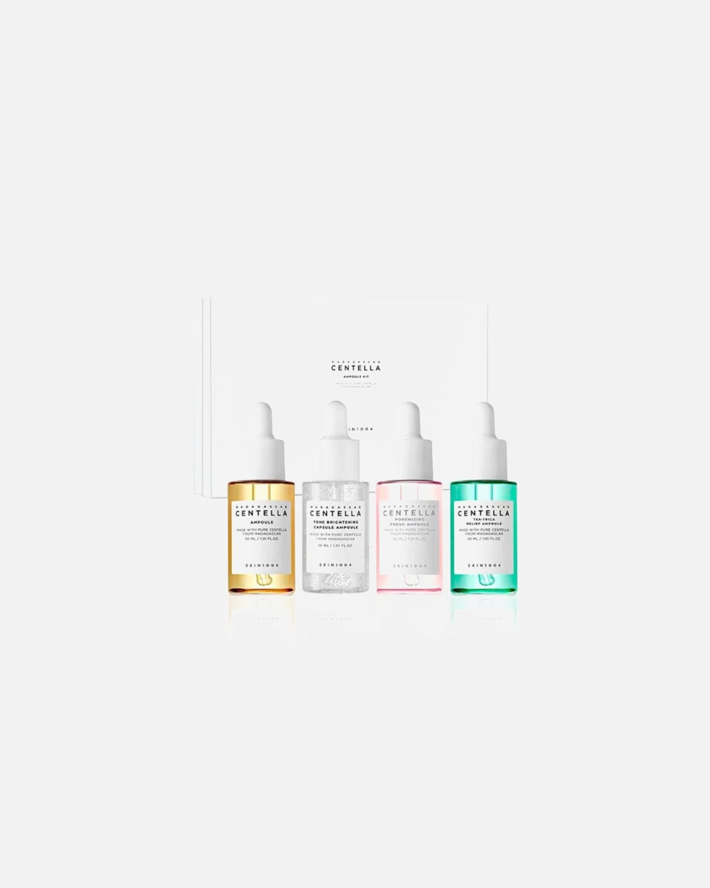 ser fiole pentru Unisex SKIN1004 MADAGASCAR CENTELLA AMPOULE KIT 1 bucată