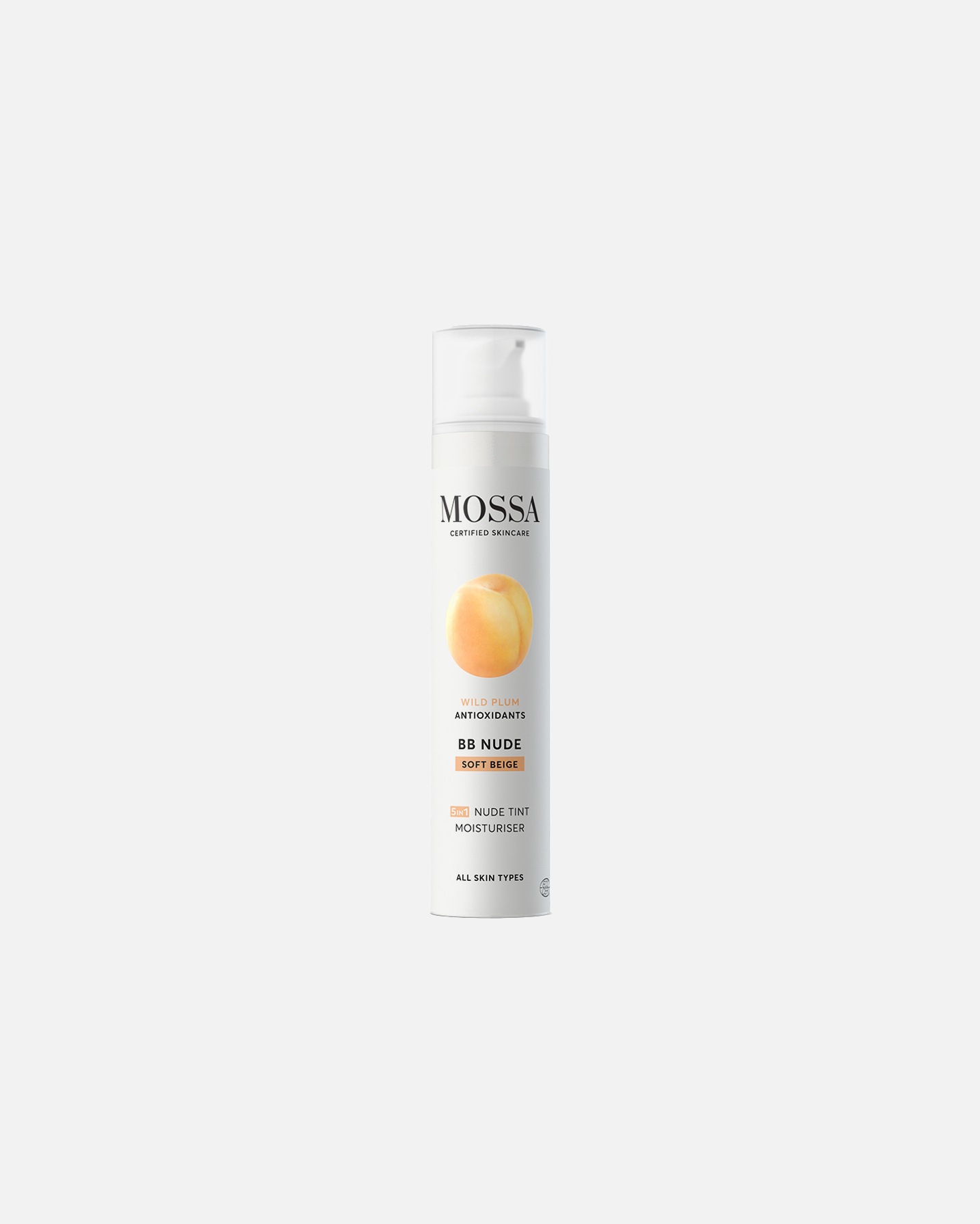 Crema BB pentru Unisex MOSSA BB NUDE Soft Beige 5-în-1 Cremă hidratantă cu nuanță nude 50 ml