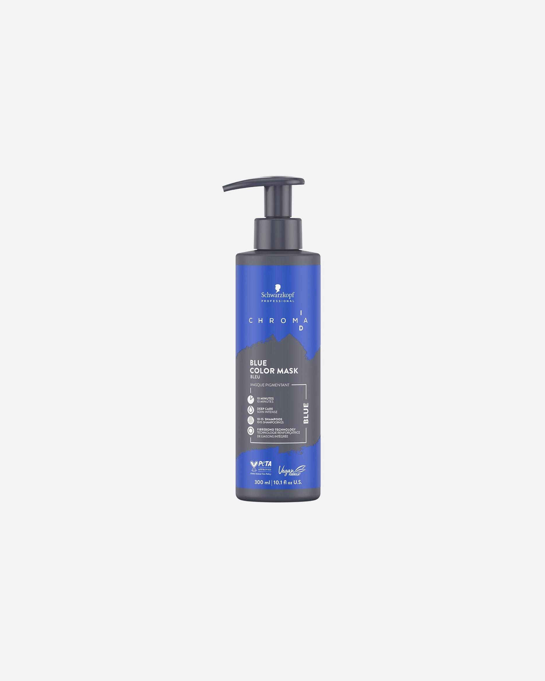 Vopsea nuantatoare par pentru Unisex Schwarzkopf Professional Chroma ID Bonding Color Mask Blue 300 ml