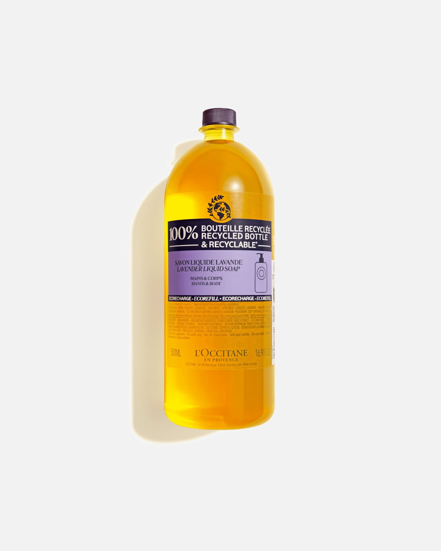 Sapun de maini pentru Unisex L’Occitane Shea Butter Body & Hand Liquid Soap Lavender 500 ml - Refill