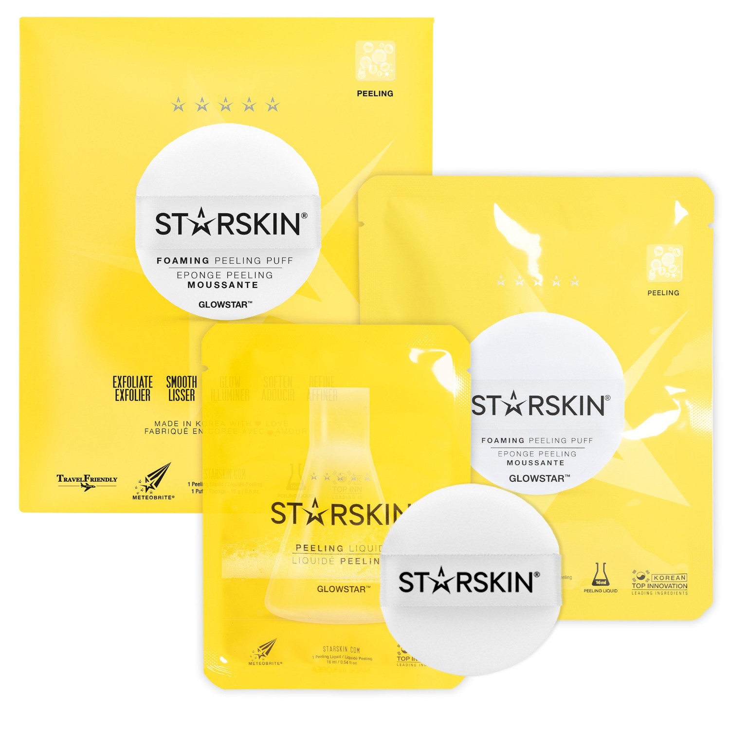 Peeling pentru fata pentru STARSKIN ® Foaming Peeling Perfection Puff 16 ml
