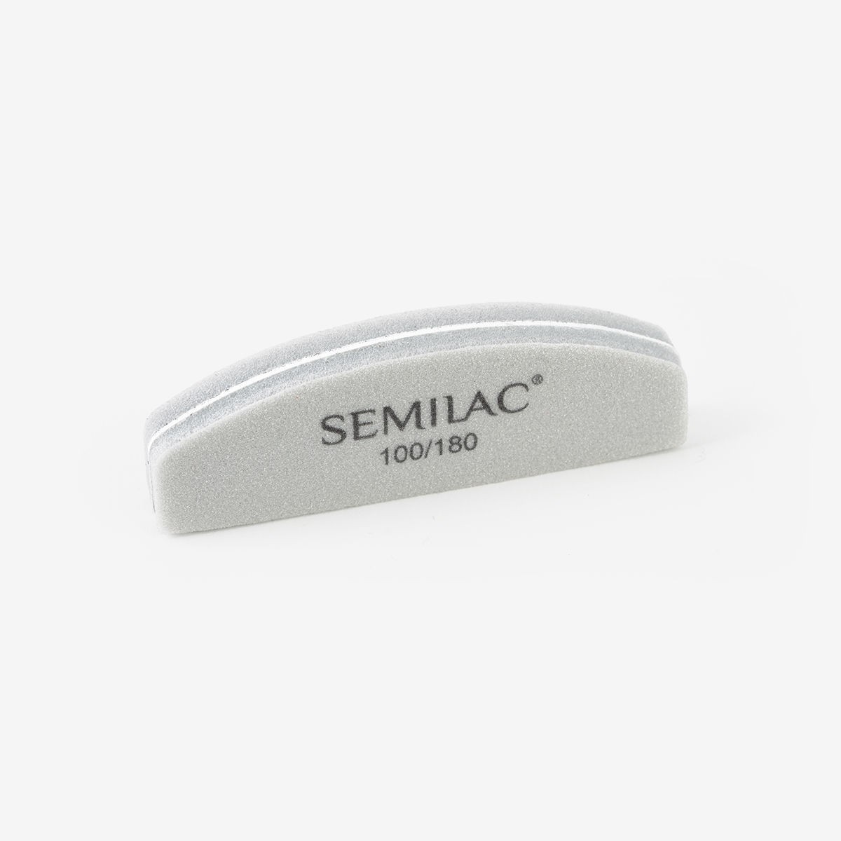 Pila pentru unghii pentru Semilac Mini Buffer Half Moon 100/180 Semilac Quality 1 buc.