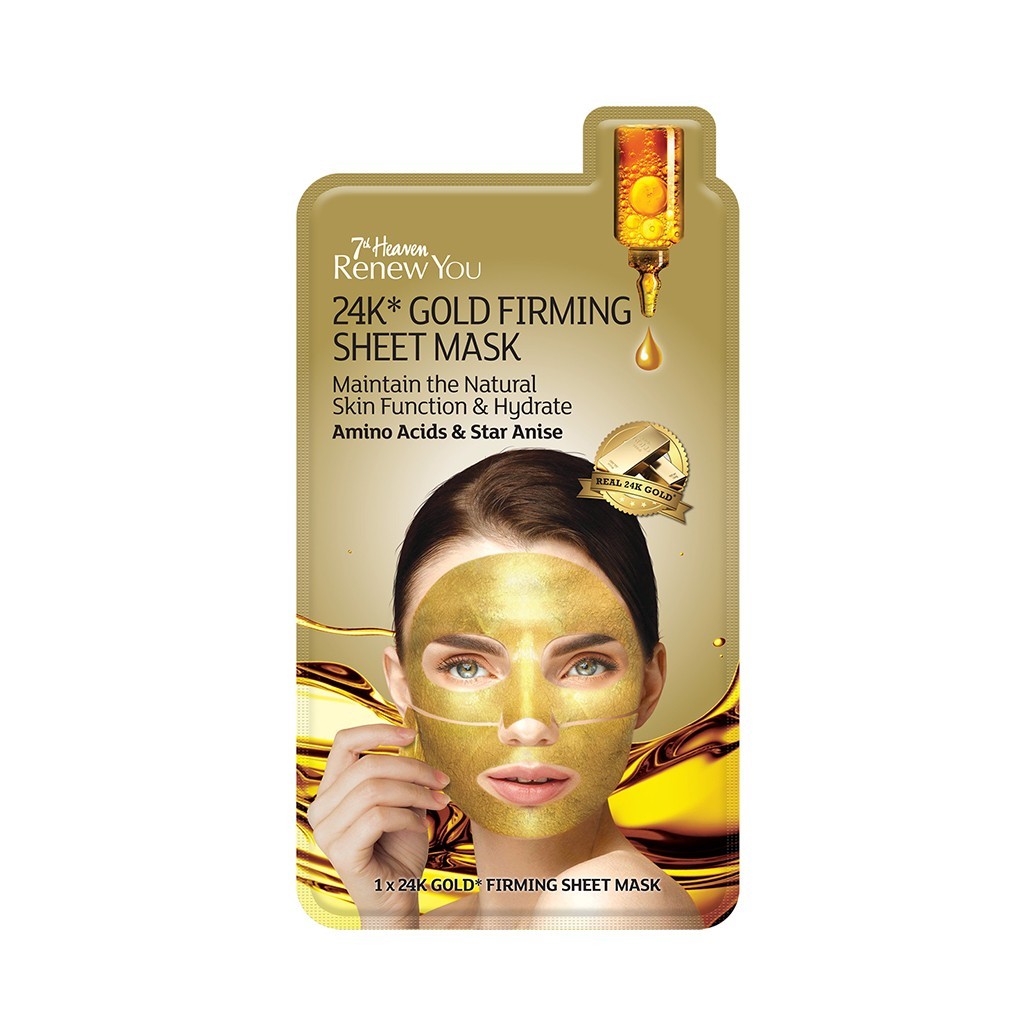 Masca tip folie pentru 7th. Heaven 24 Gold Firming Sheet Mask 1 buc.