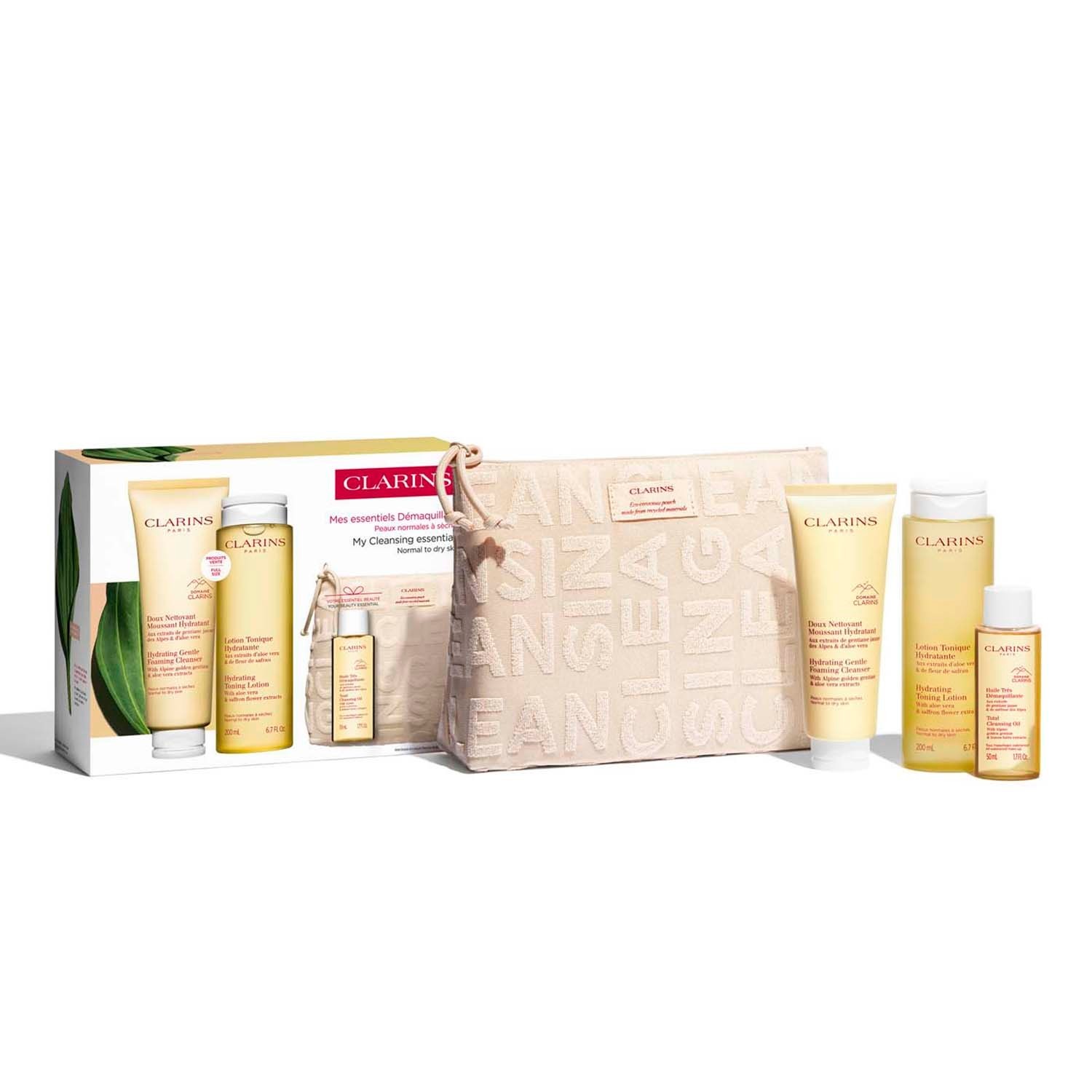 Set pentru ingrijirea faciala pentru Clarins Cleansing Essentials Normal Skin Gift Set 1 buc.