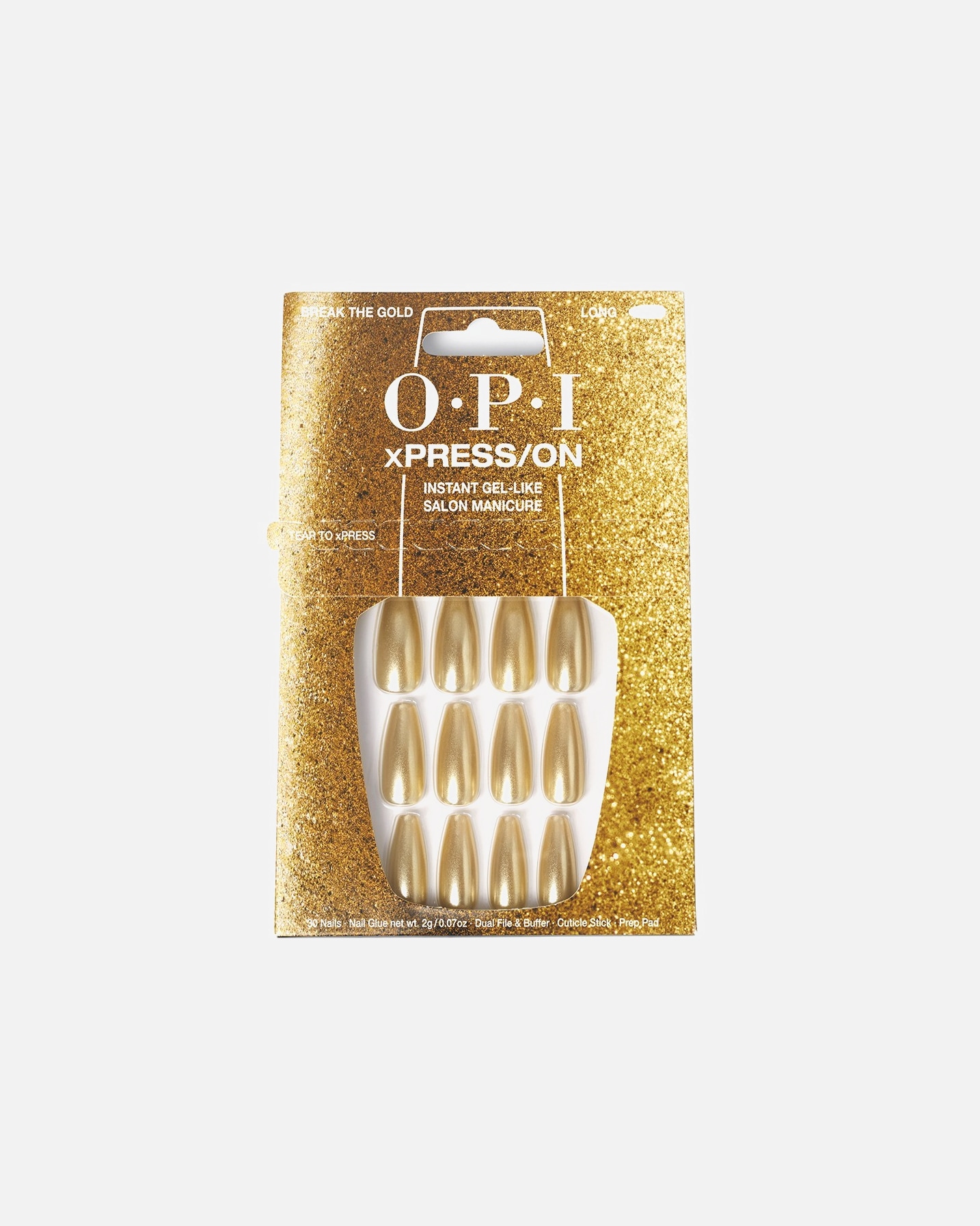 Unghii false pentru Unisex OPI Press-On Nägel Break the Gold