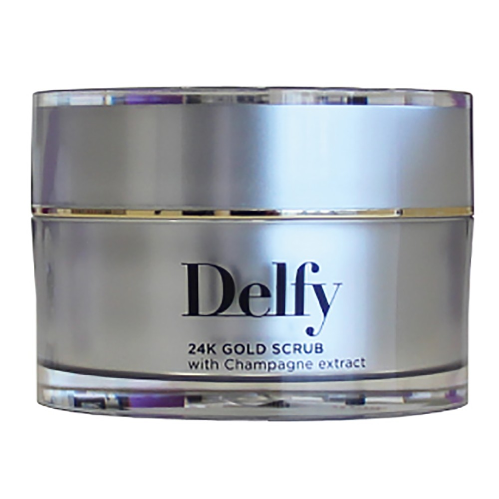Peeling pentru fata pentru Delfy Cosmetics 24k Gold Scrub N2 50 ml