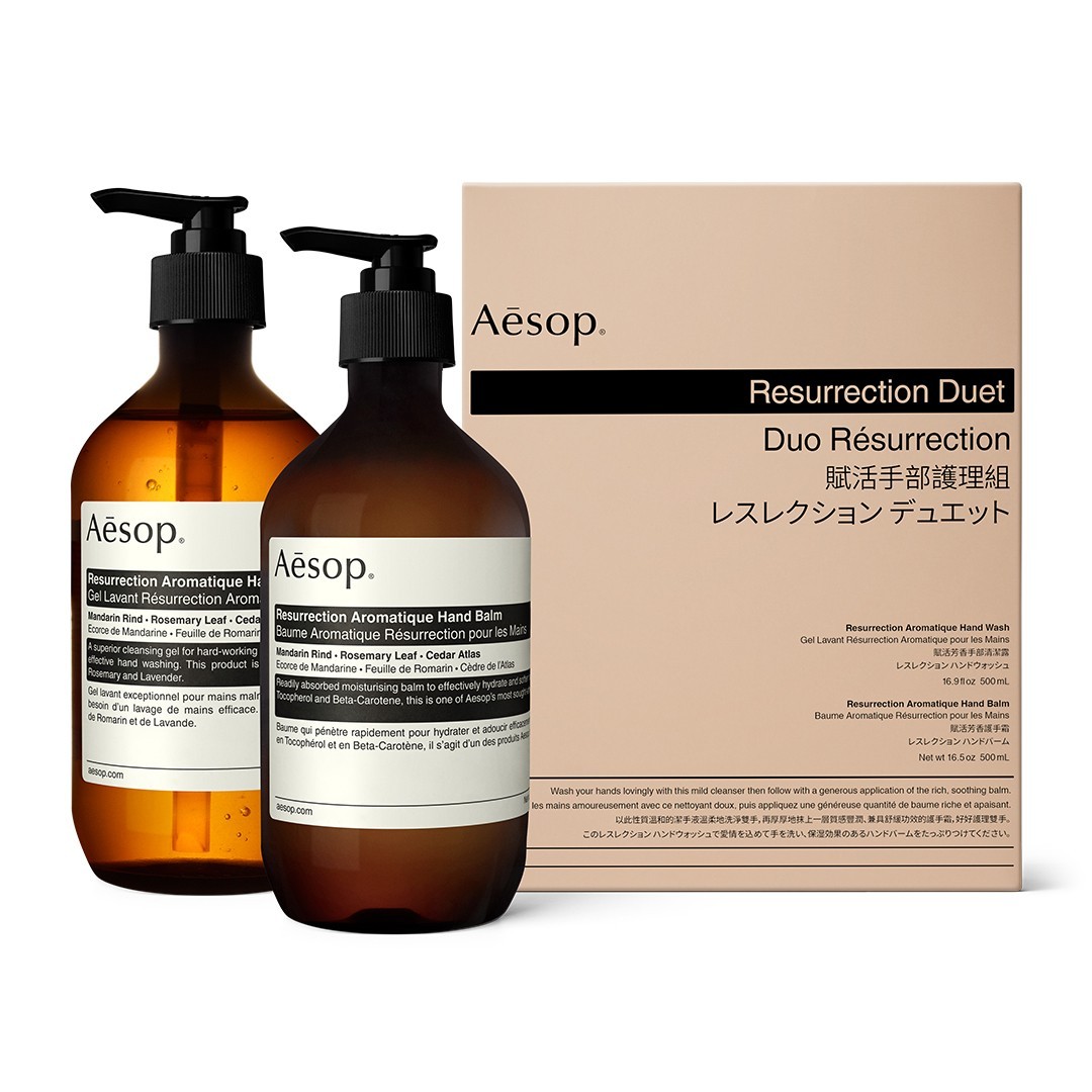 Set ingrijire maini pentru Aesop Resurrection Duet Gift Set 1 buc.
