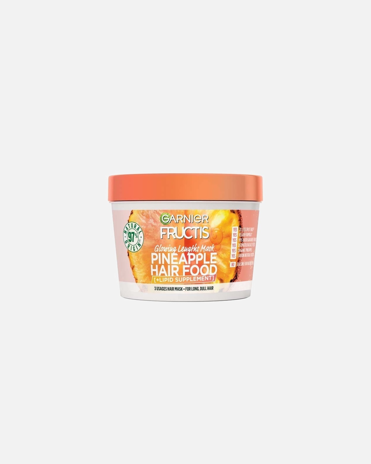 Masca pentru maini pentru Unisex Garnier Pineapple Hair Food 390 ml