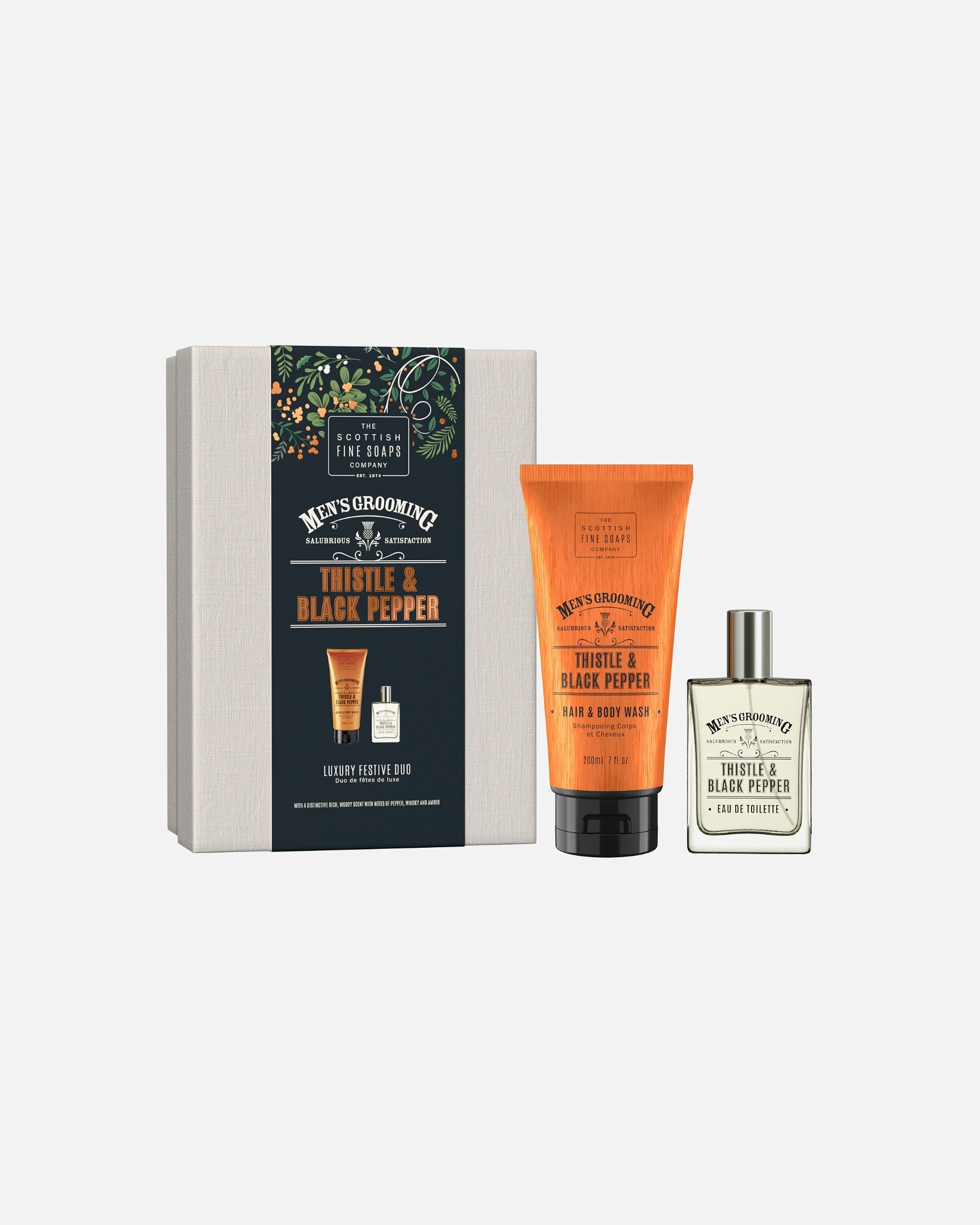 Set parfumuri pentru Bărbați Scottish Fine Soaps Thistle & Black Pepper Gift Set 1 buc.