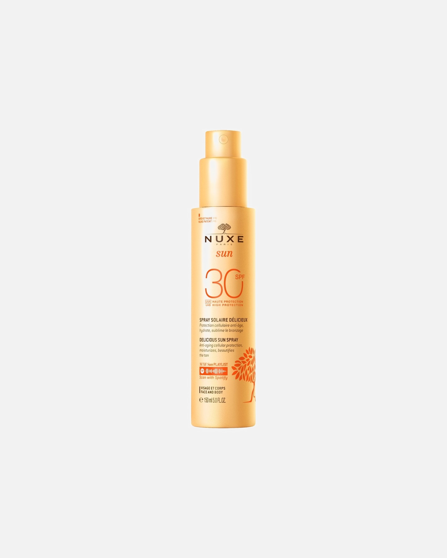 Cremă de protecție solară pentru corp pentru Unisex NUXE Summer Mission High Protection SPF30 face and body 150 ml