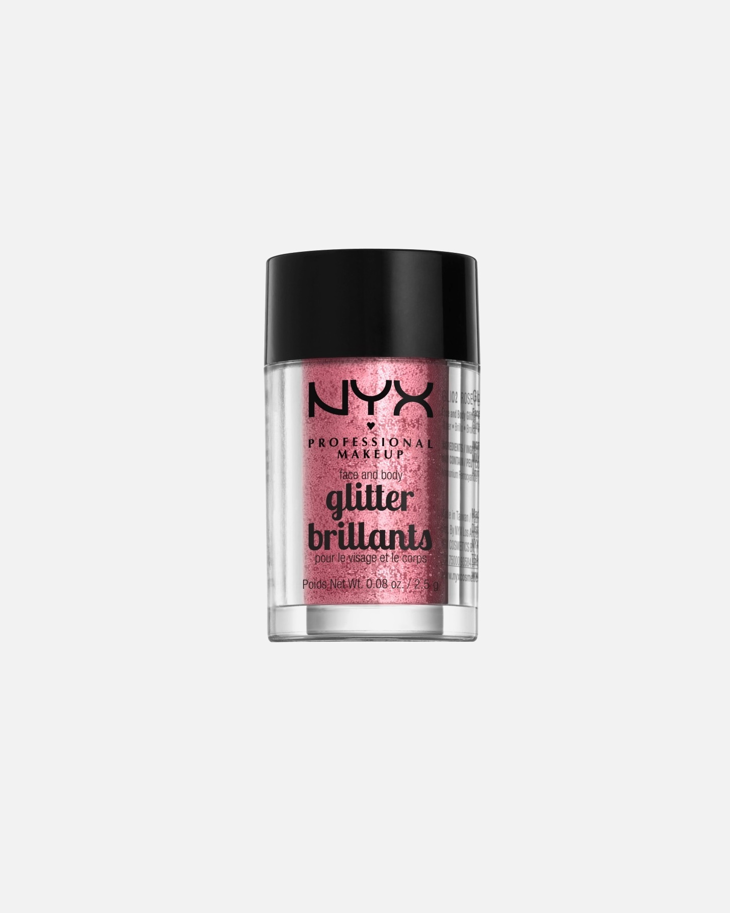 Fard de pleoape pentru Unisex NYX Professional Makeup Pride Makeup Face & Body Glitter 02 - Rose