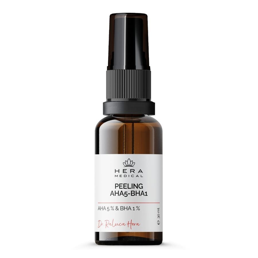 Peeling pentru fata pentru Hera Medical Default Brand Line Peeling AHA5-BHA1, AHA 5 % Si BHA 1 % 30 ml