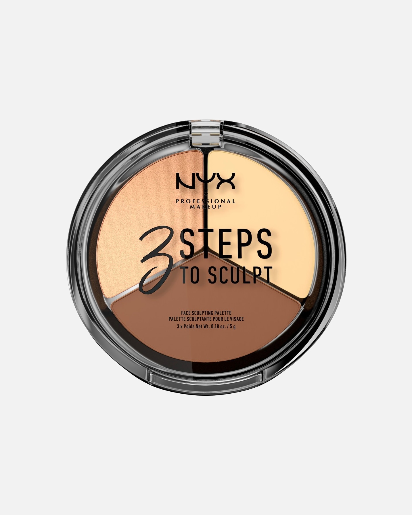 Pudra pentru Unisex NYX Professional Makeup 3 Steps to Sculpt 02 - Light