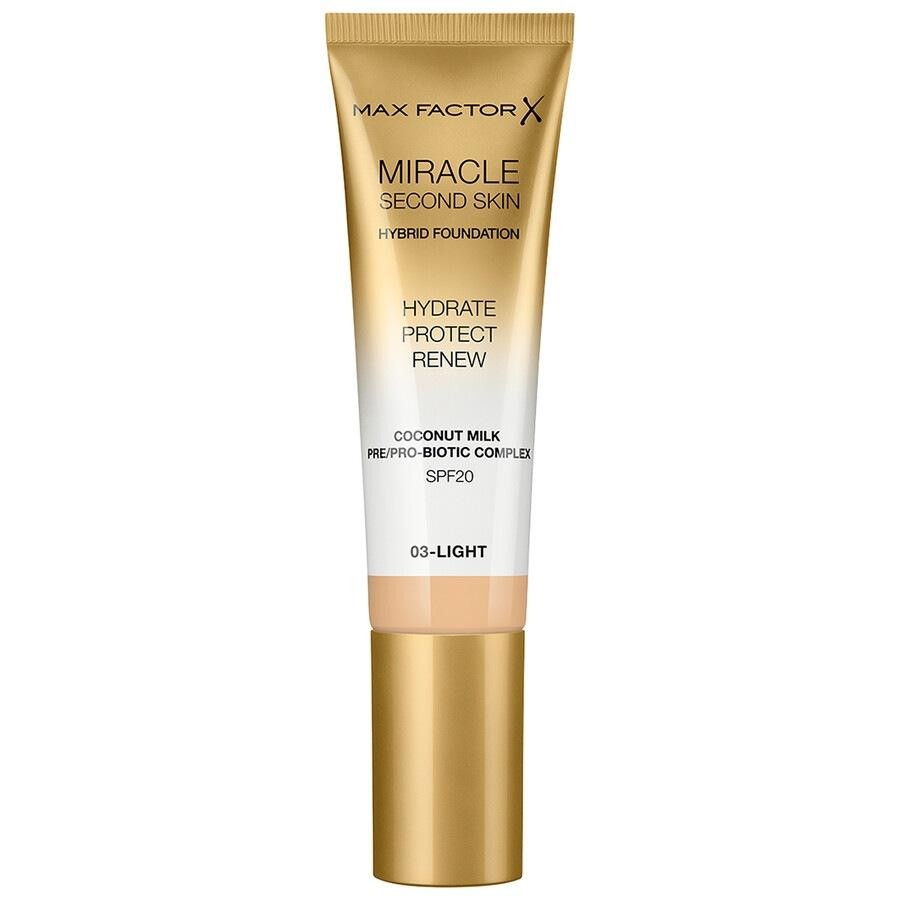 Fond de ten pentru Max Factor Miracle Second Skin Hybrid Foundation 03 - Light