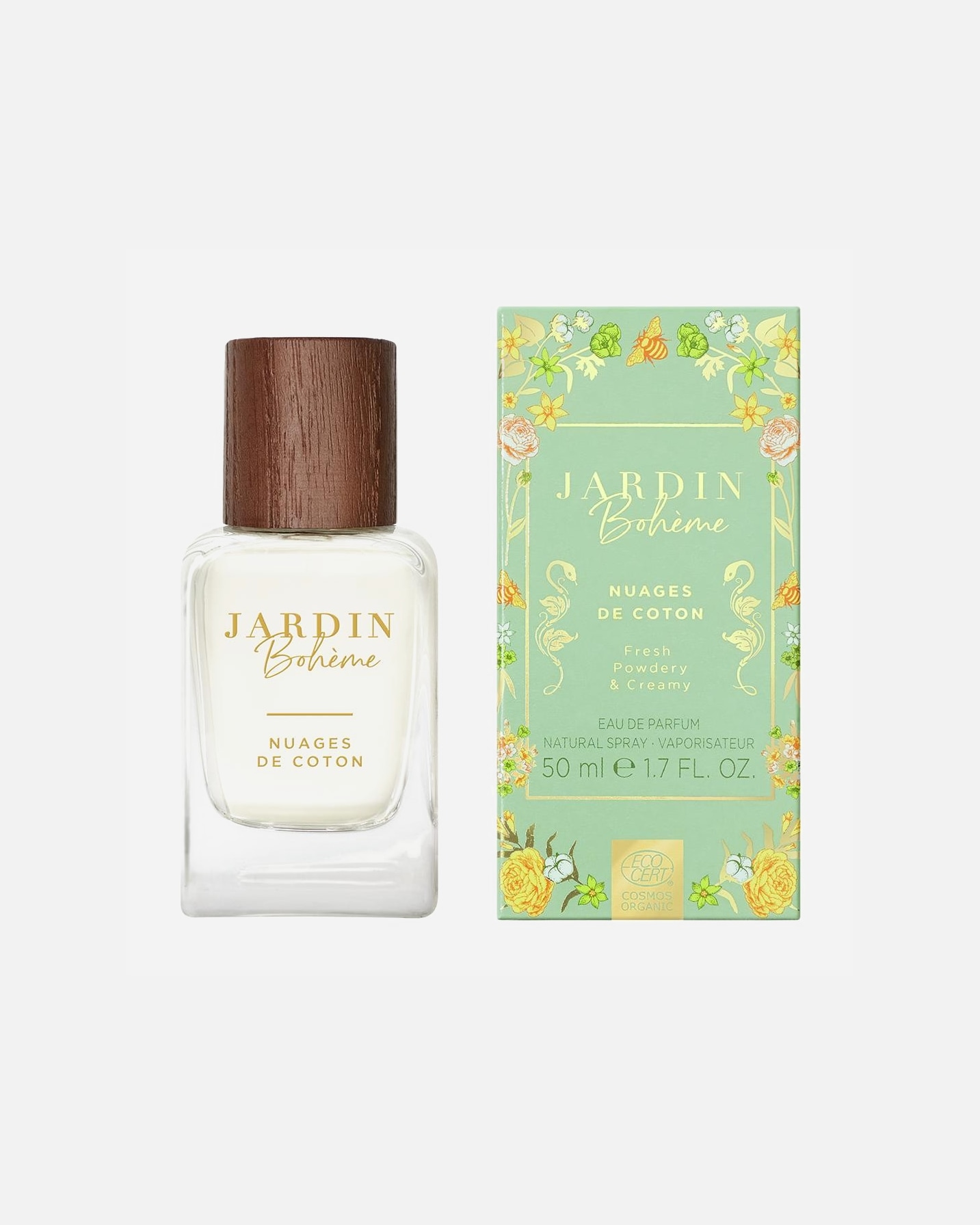 Apa de parfum pentru Femei Jardin Bohème Natural Fragrances Nuages de Coton Eau de Parfum 50 ml