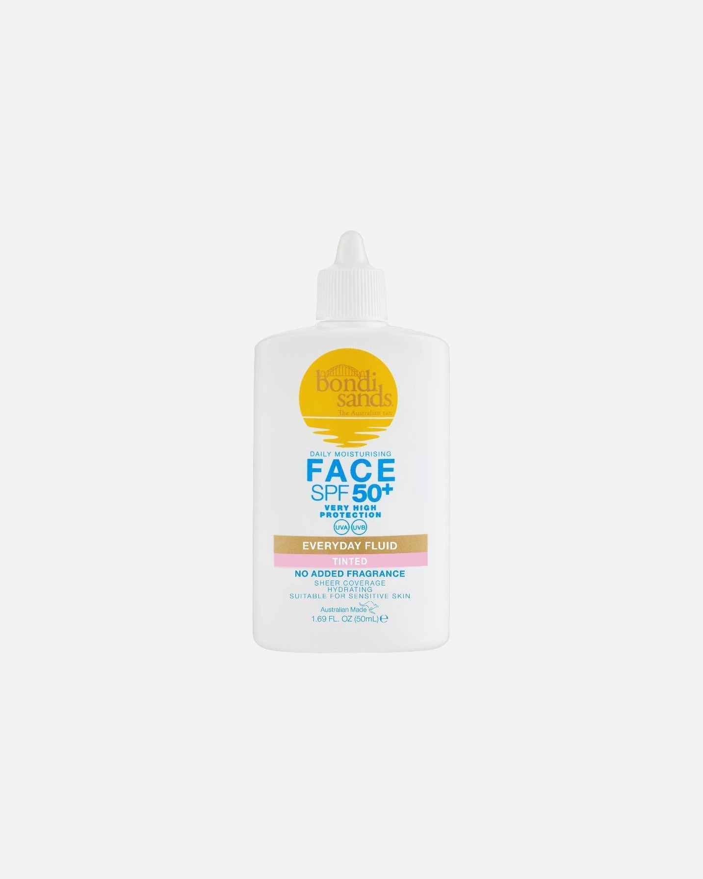 Cremă de protecție solară pentru corp pentru Unisex Bondi Sands Everyday Tinted Face Fluid SPF 50+ 50 ml