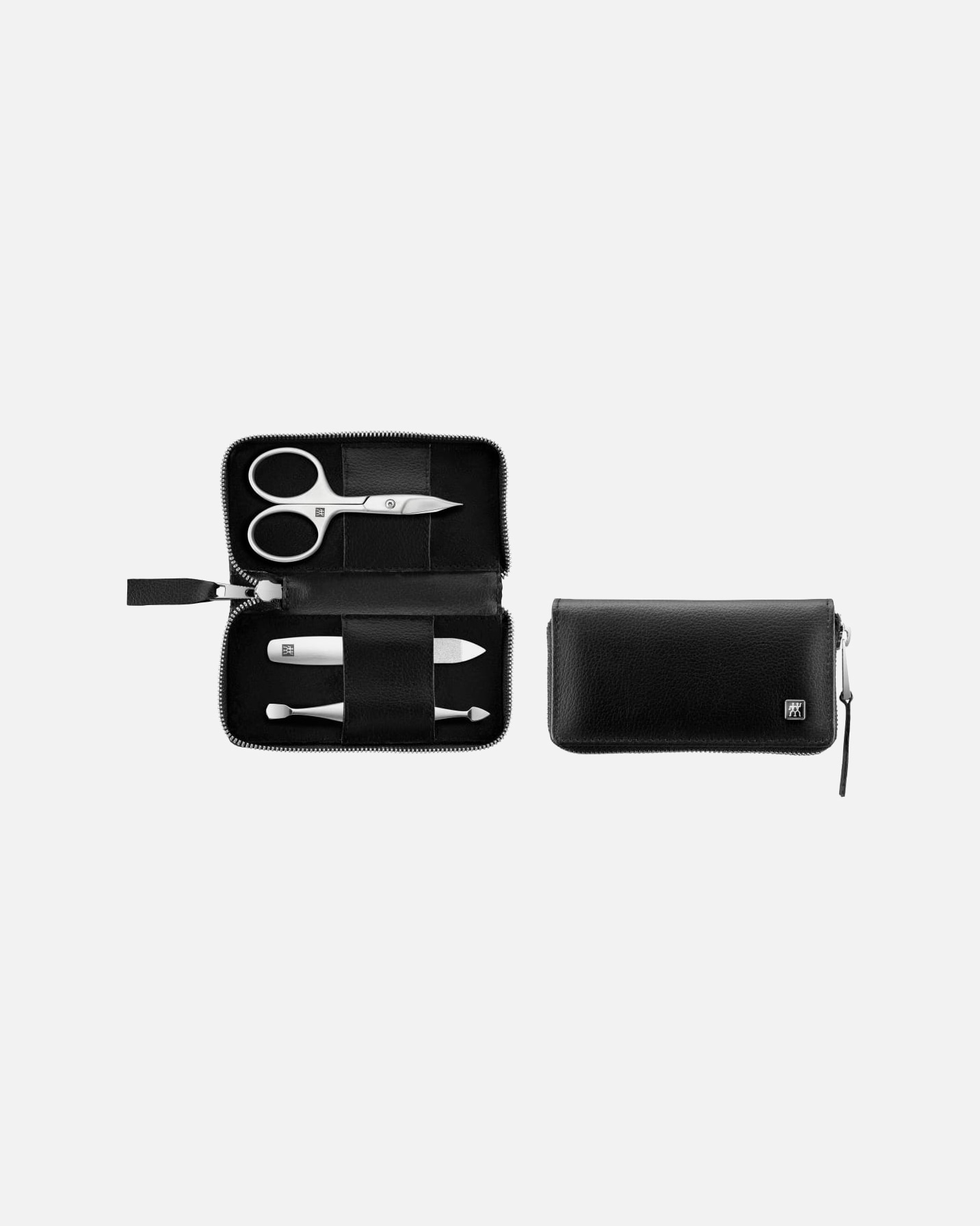 Set ingrijire unghii pentru Unisex Premium Manicure Set 3pcs. Vegan Leather, Black 1 bucată