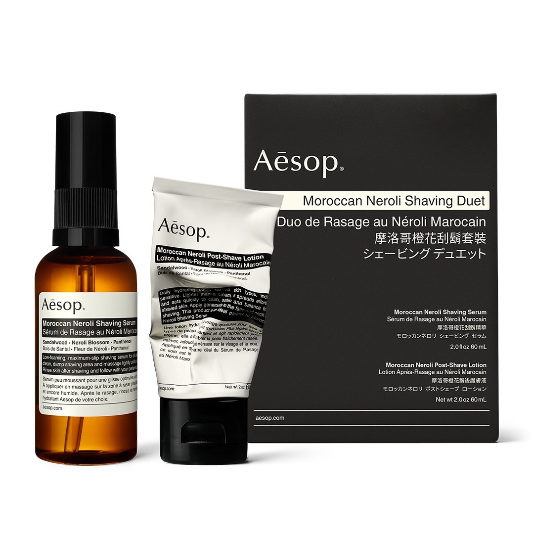 Set ras pentru Aesop Moroccan Neroli Shaving Duet 1 buc.