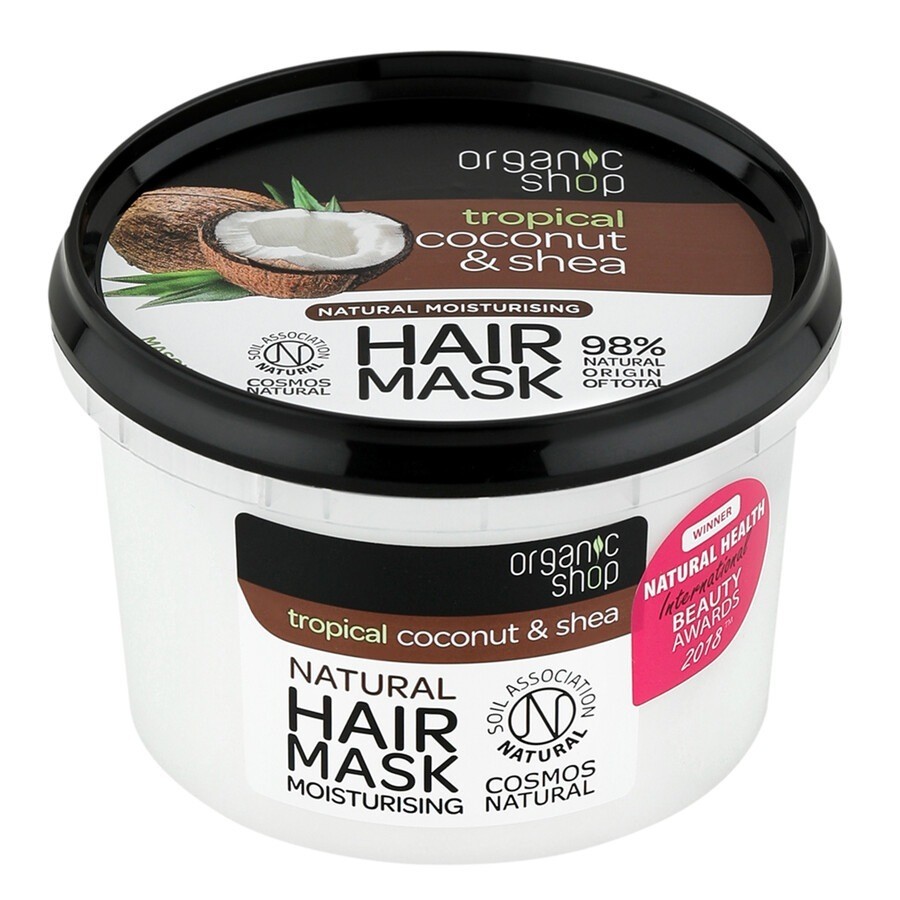 Masca pentru par pentru Organic Shop Coconut Shea Hair Mask 250 ml