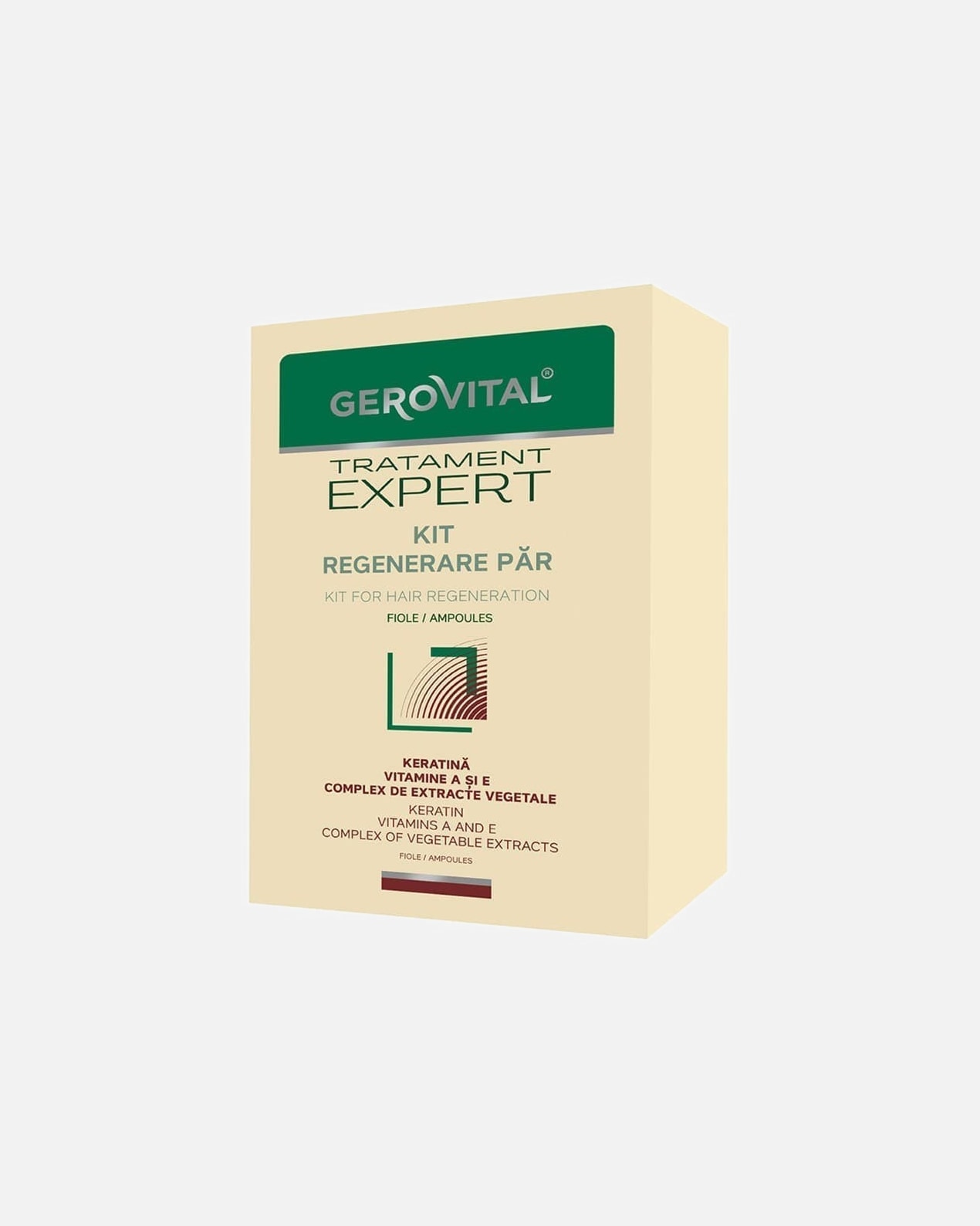 Set pentru ingrijirea faciala pentru Unisex Gerovital Default Brand Line Hair Regeneration Treatment Kit 1 buc.