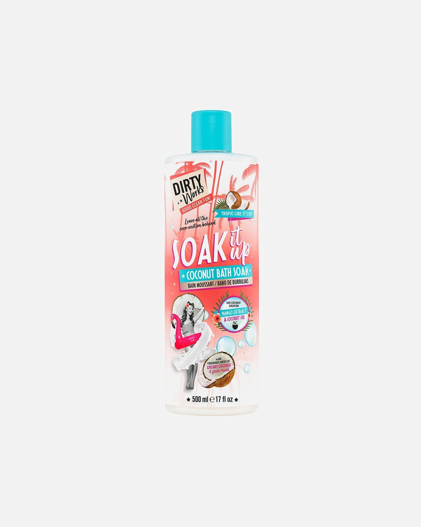 Aditiv de baie pentru Unisex Coconut Bath Soak Shower Gel 500 ml