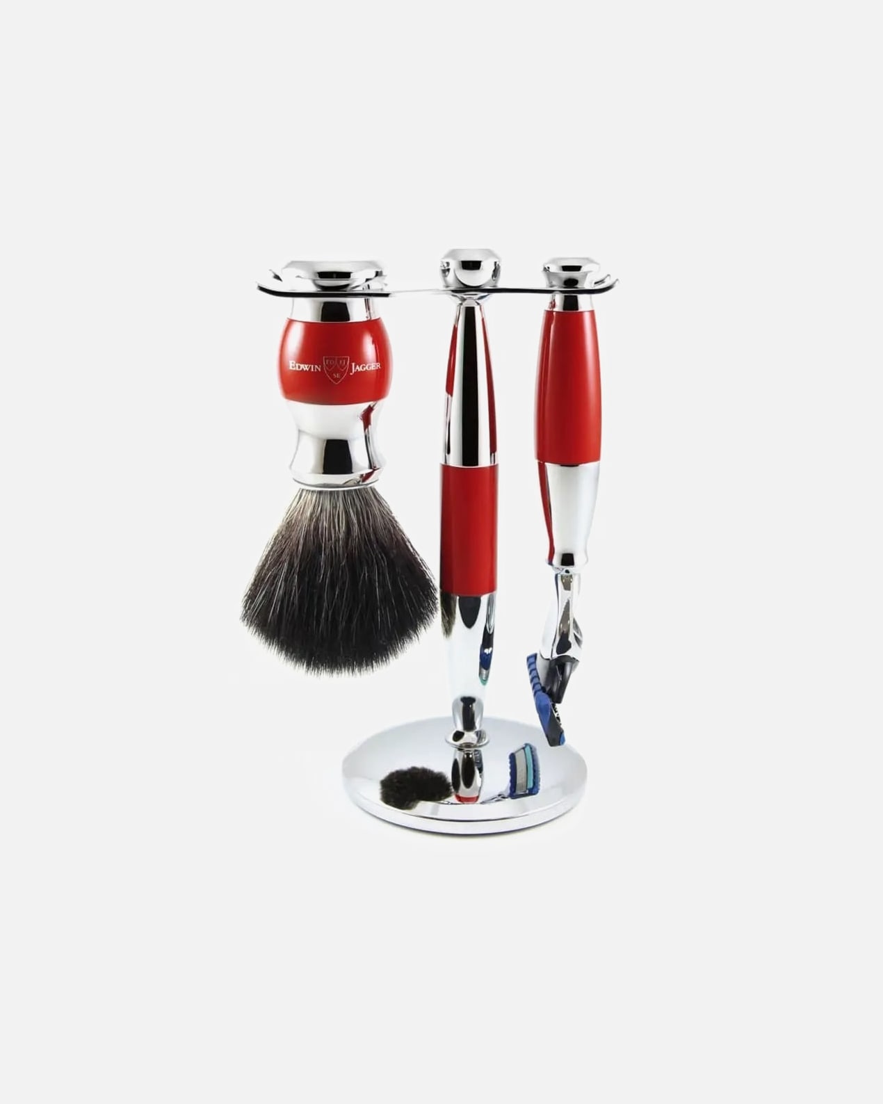 Set ras pentru Unisex EDWIN JAGGER Fusion Red Gift Set 3 pieces 392 g