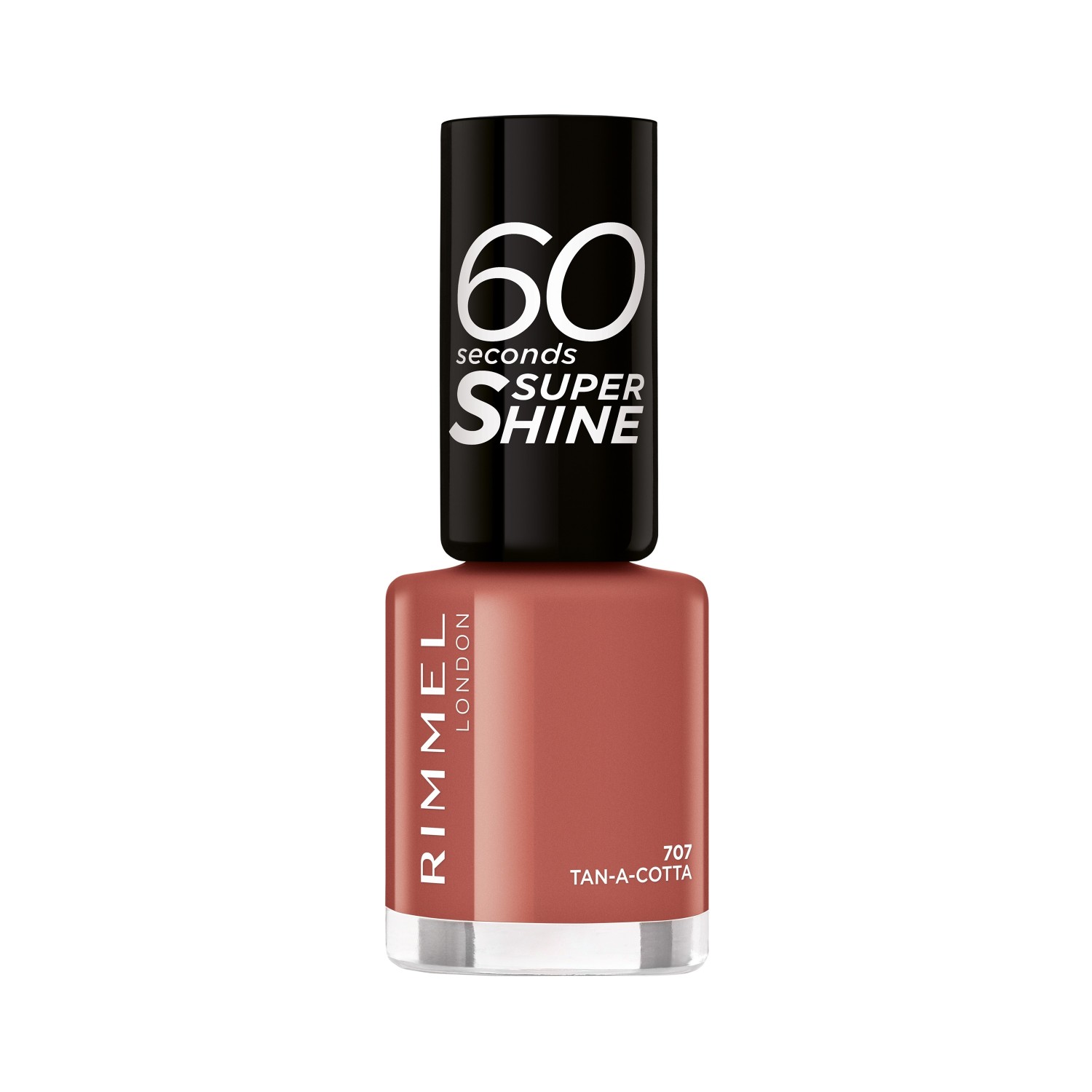 Lac de unghii pentru Rimmel London 60 Seconds Super Shine Nail 707 - Tan-A-Cotta