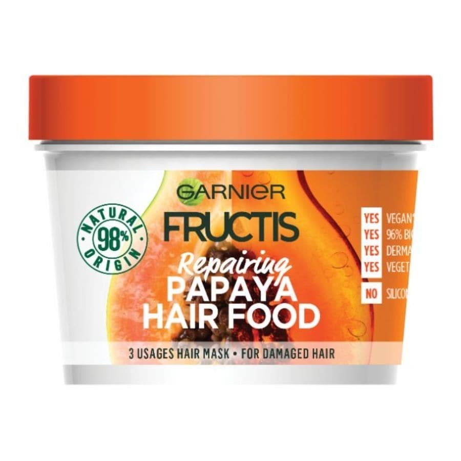 Masca pentru par pentru Garnier Fructis Hair Food Masca Reparatoare Papaya 390 ml