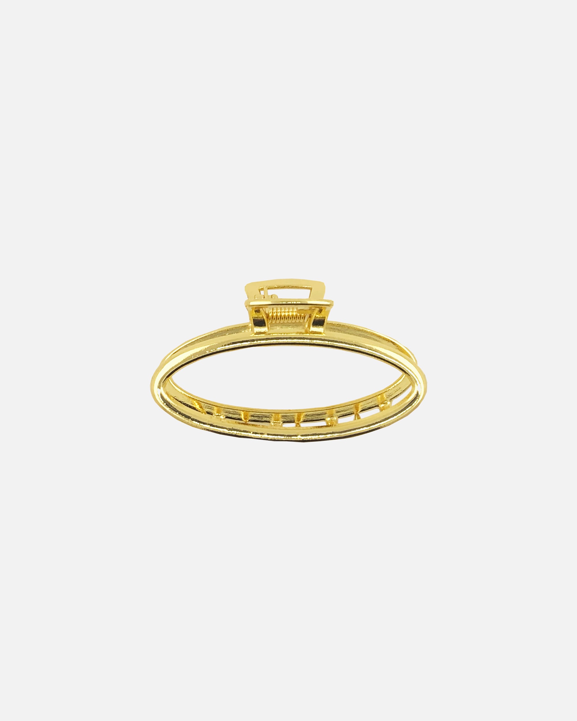 Agrafa pentru par pentru Femei SOHO Oval Small Metal Hair Clip Clemă de Păr din Metal Aur