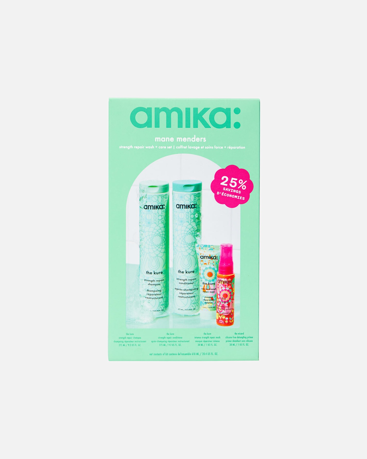 Set ingrijire par pentru Unisex mane menders strength repair wash + care set 1 bucată