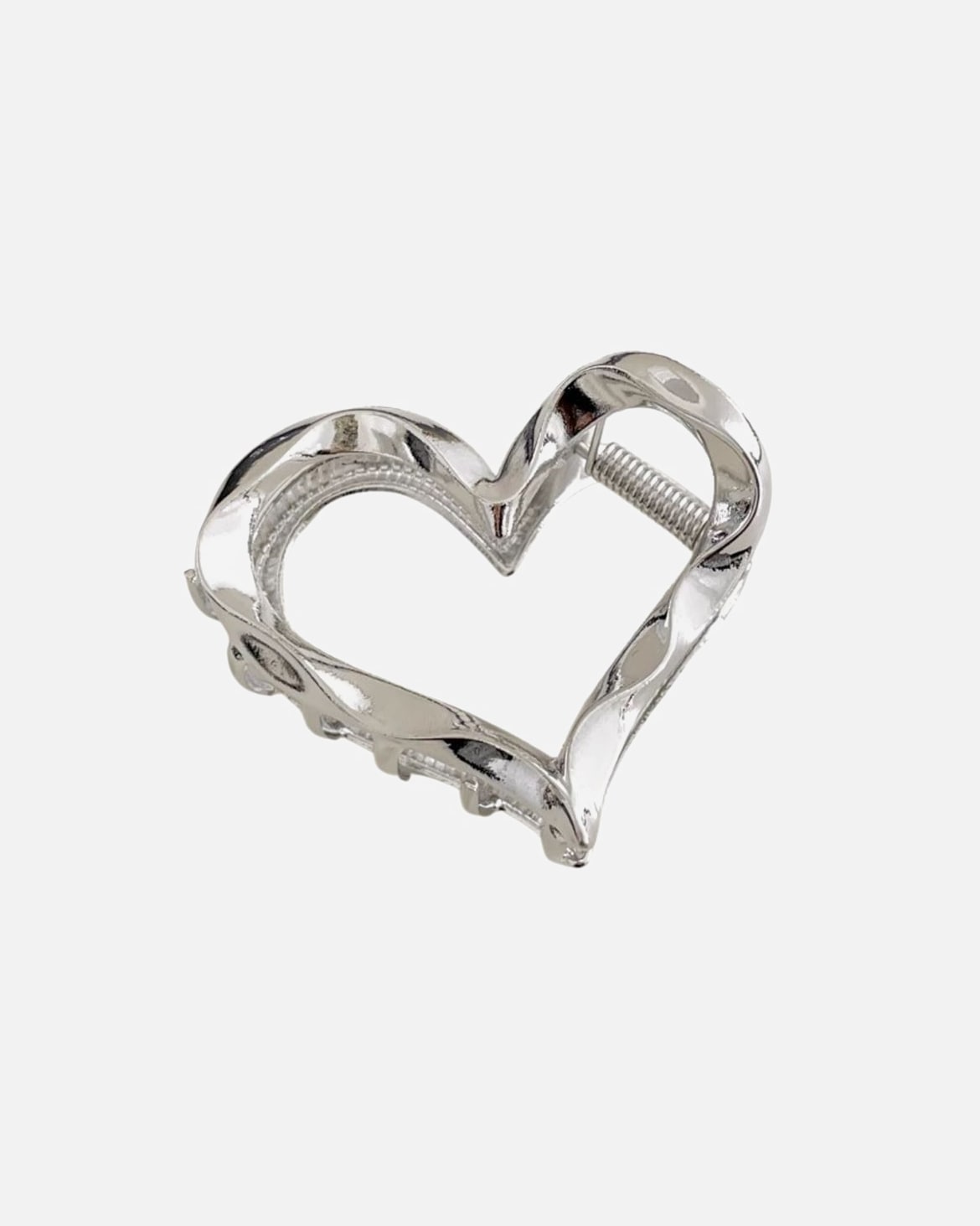 Agrafa pentru par pentru Unisex SOHO Clips de păr metalice inimă Argintiu