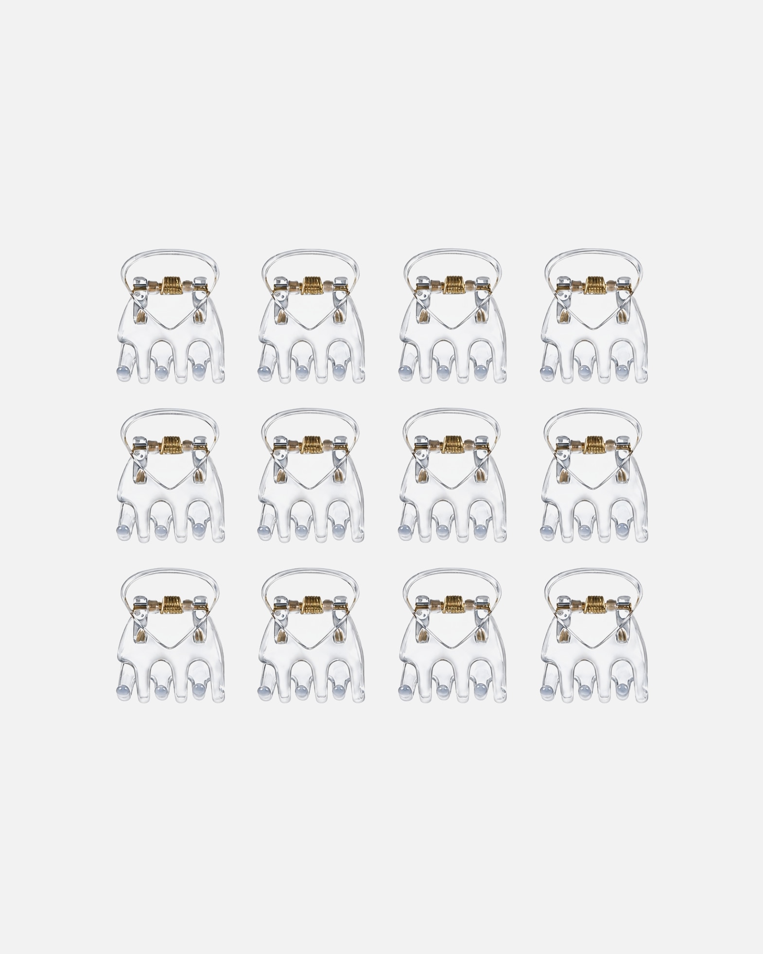 Agrafa pentru par pentru Unisex SOHO Agrafă de păr mini Lucca Transparent