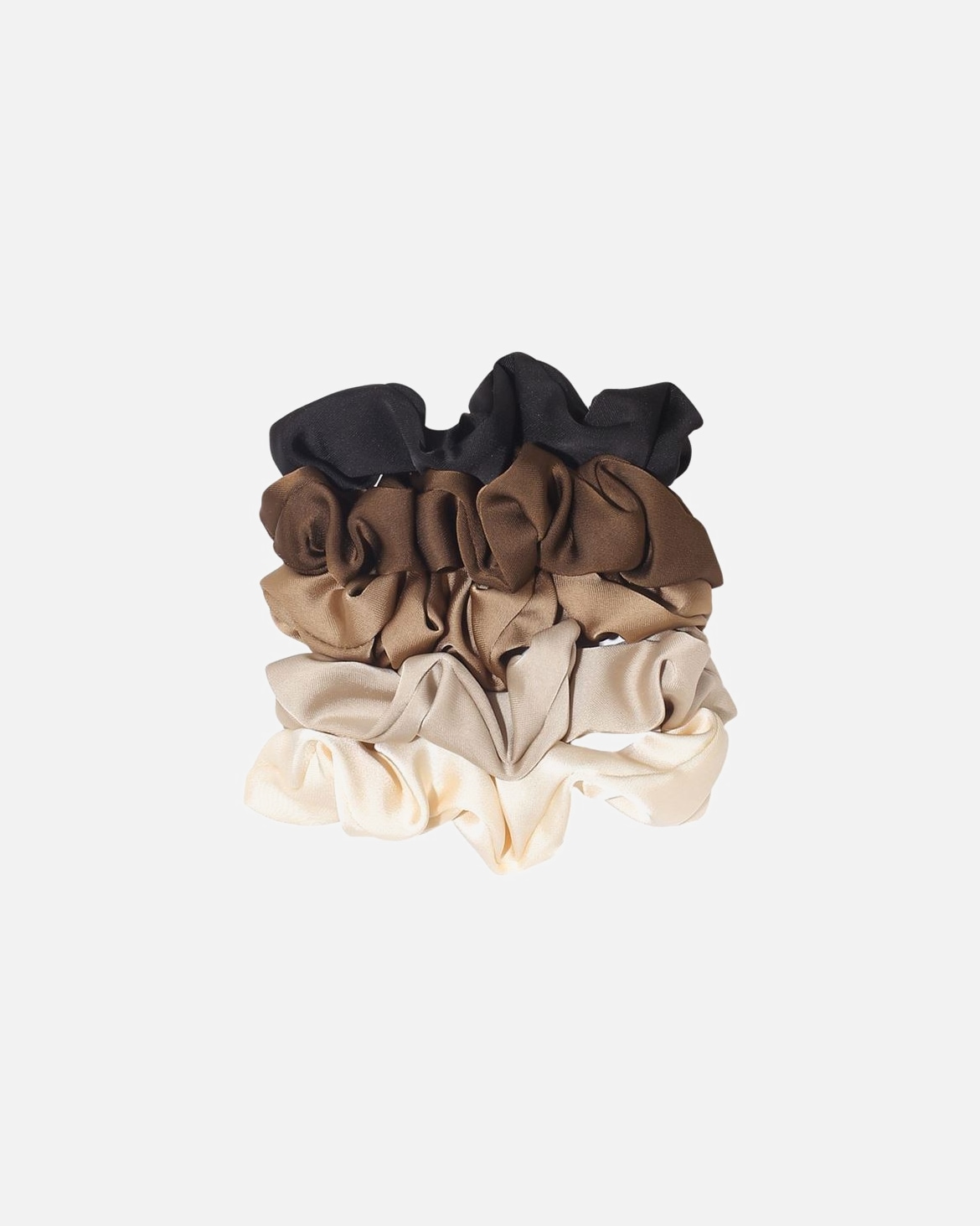 Elastic pentru par pentru Femei SOHO Set Elastice Păr Satinate Maro Amestec