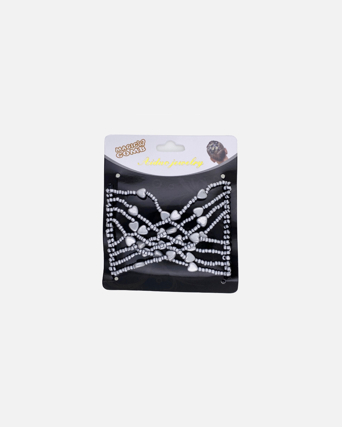 Accesorii pentru par pentru Unisex SOHO Piepteni decorativi flexibili pentru păr Argintiu