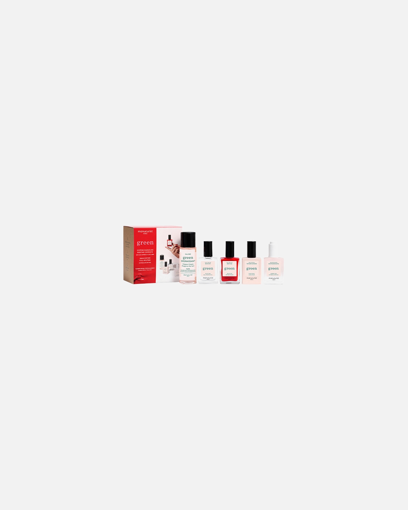 Set lacuri unghii pentru Unisex SYSTEM GREEN POPPY RED SYSTEM GREEN POPPY RED