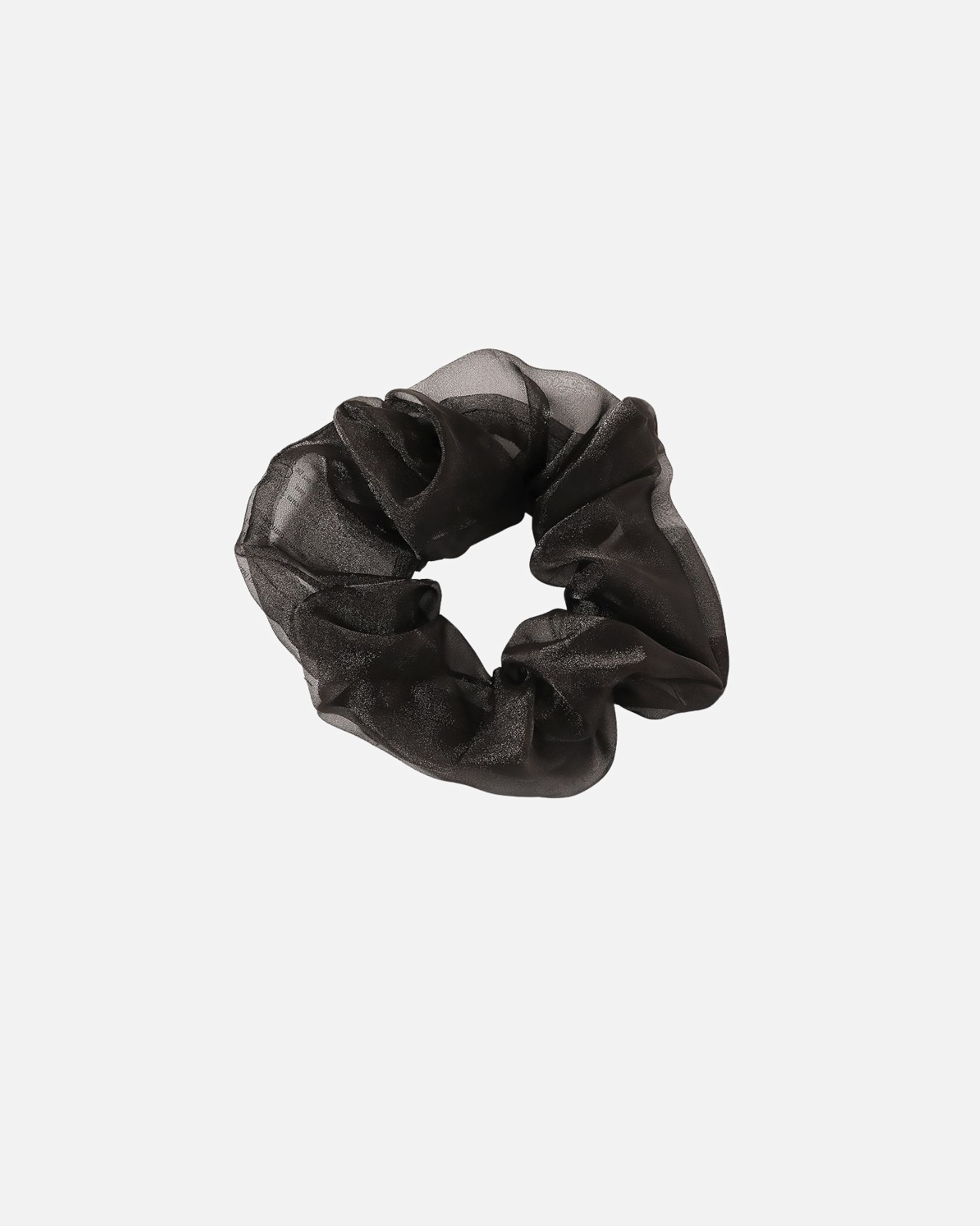 Elastic pentru par pentru Femei Elastic de păr Solar, stil scrunchie Negru