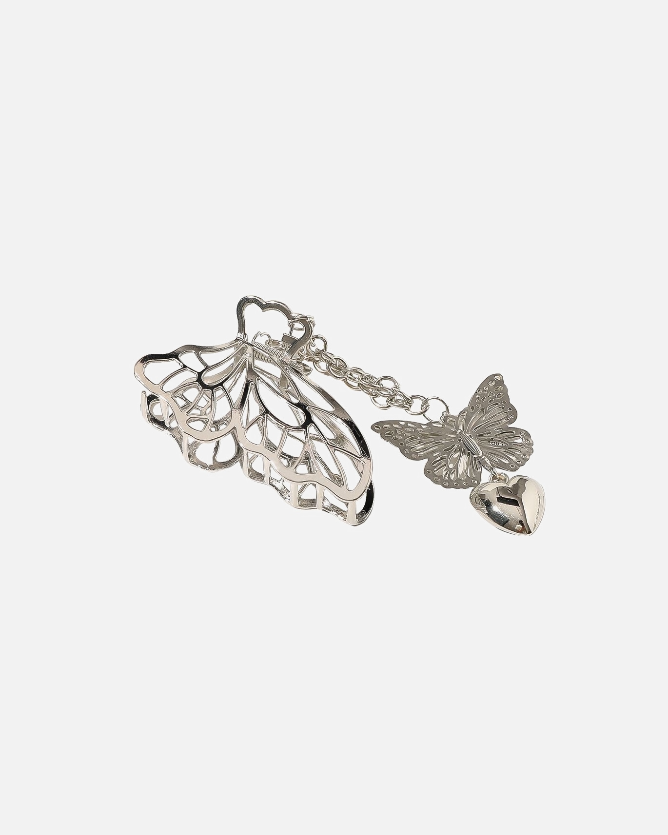 Agrafa pentru par pentru Femei SOHO Clips de păr metalice Emy – Accesorii elegante Argintiu