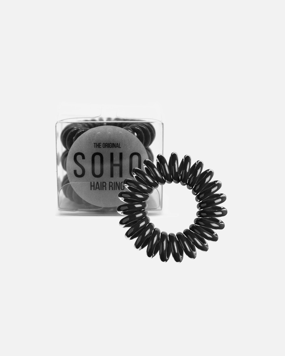 Elastic pentru par pentru Unisex SOHO Elastice spirale pentru păr Negru