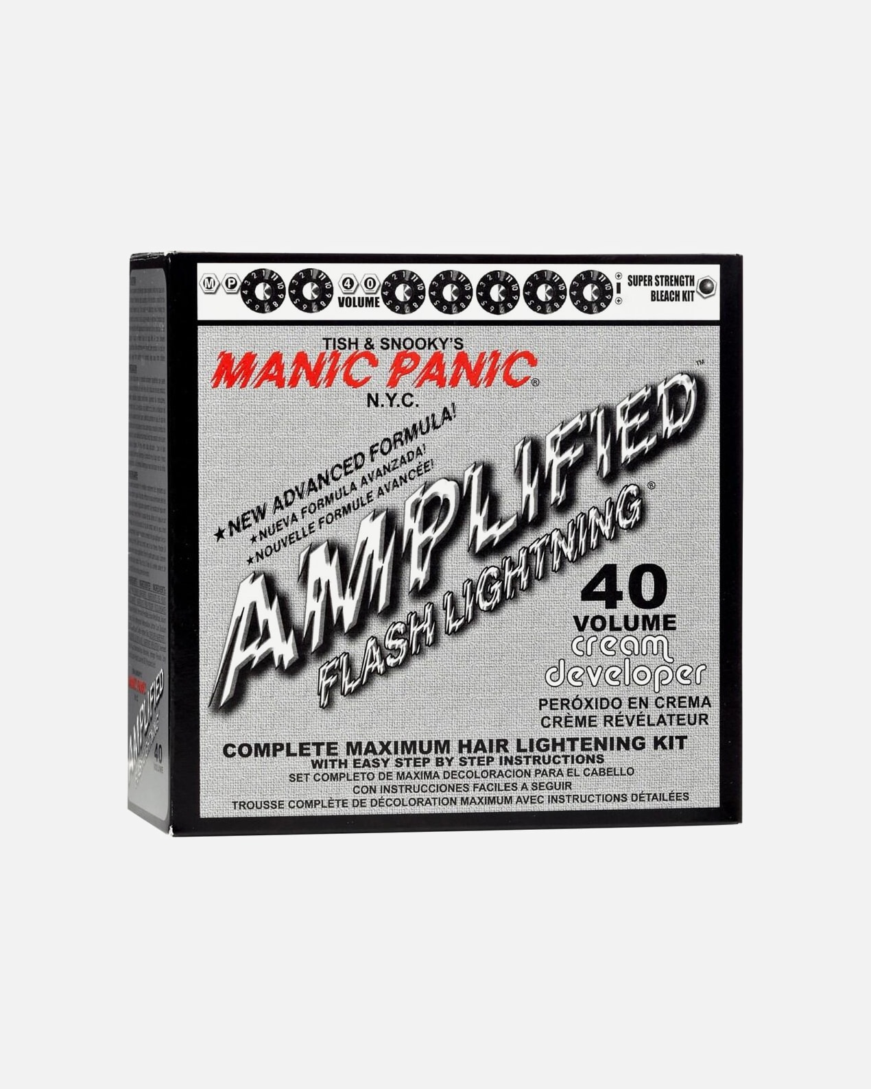 Iluminare si deschiderea culorii pentru Unisex Manic Panic Flash Lightning Bleach Kit 40 Volume 1 Stk.