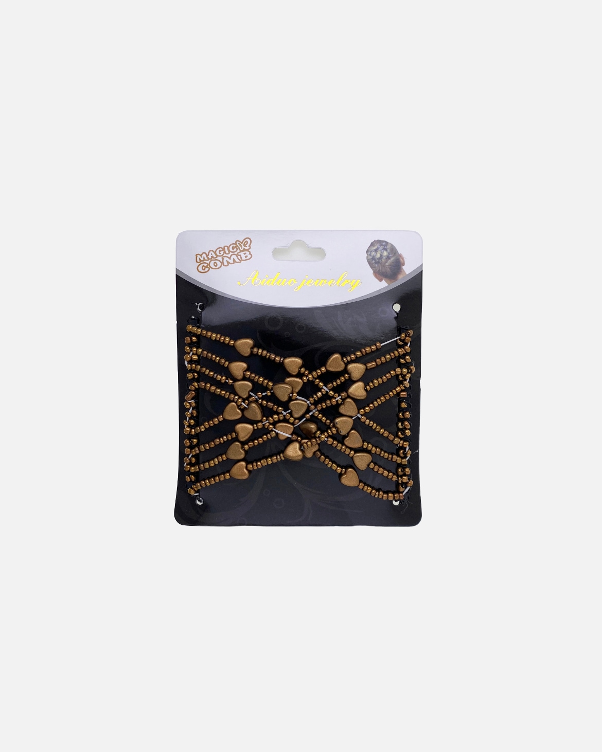 Agrafa pentru par pentru Unisex SOHO EZ Combs Pieptene Elastic pentru Păr Set de Bronz